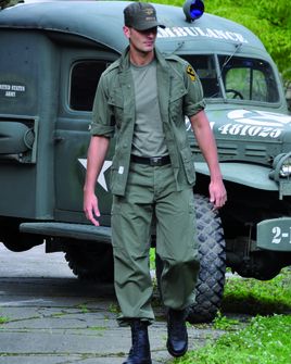Mil-Tec bluză M64 VIETNAM buzunare oblice, verzi