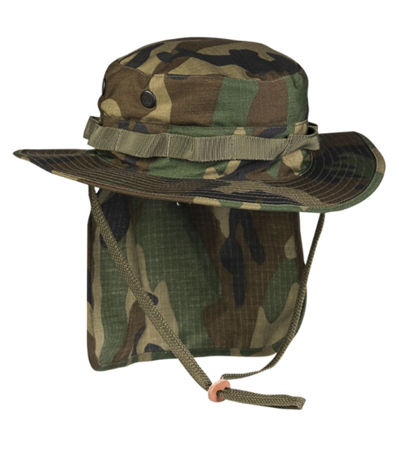 Mil-Tec Boonie pălărie Rip-Stop, Woodland