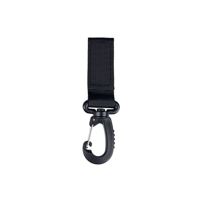 Mil-Tec suport de centură cu carabinieră 70 mm, negru