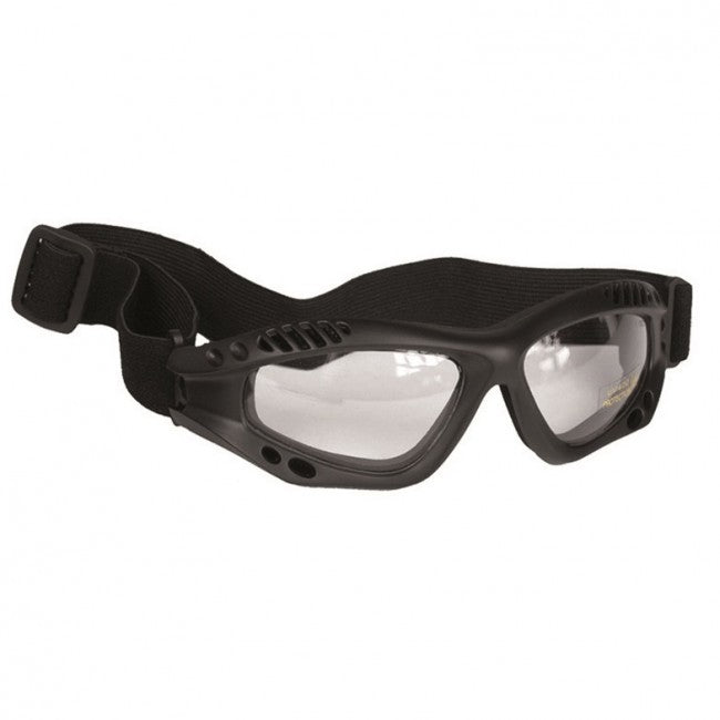 Mil-Tec Commando ochelari de protecție transparenți, negri