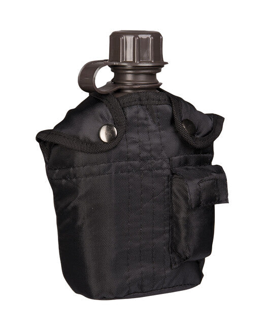 Mil-Tec US IMPORT ploscă cu husă 1l, neagră
