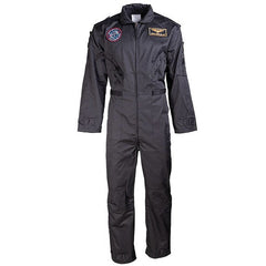 Mil-Tec Flight salopetă overall pentru copii cu embleme, neagră
