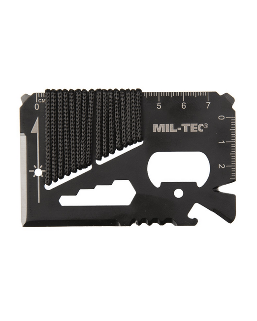 Mil-Tec card de supraviețuire cu paracord și husă