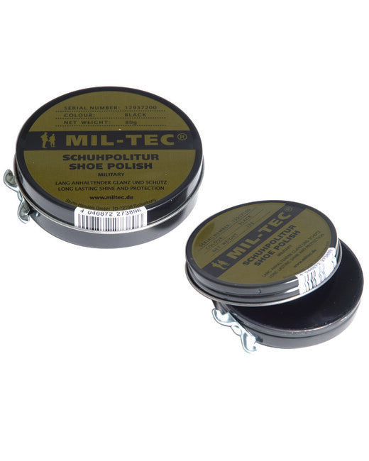 Mil-Tec Cremă pentru pantofi, neagră, cutie 80g