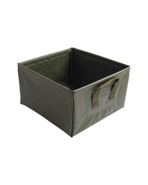 Mil-Tec recipient pentru apă din plastic pliabil pătrat, verde, 13l