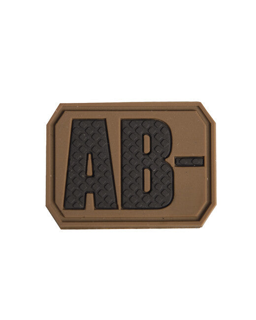 Mil-Tec emblemă 3D pe bandă velcro grup sangvin AB-, coyote