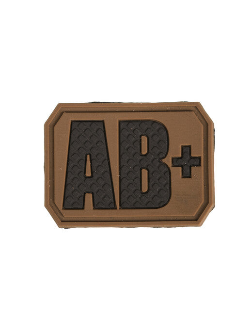 Mil-Tec emblemă 3D pe bandă velcro grup sangvin AB-, coyote