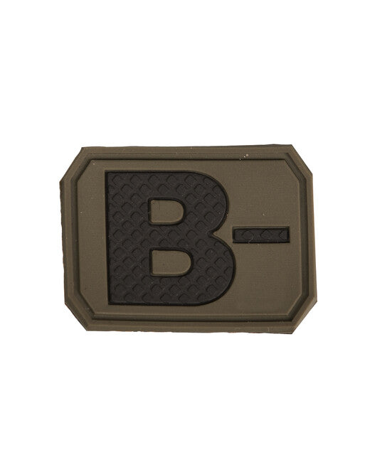 Mil-Tec 3D emblemă pe bandă velcro grup sangvin B-, verde