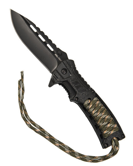 Mil-Tec ONE-HAND PARACORD WOOD briceag