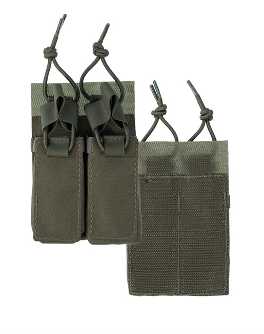 Mil-Tec OD husă cu închidere rapidă Double pentru pistol, oliv