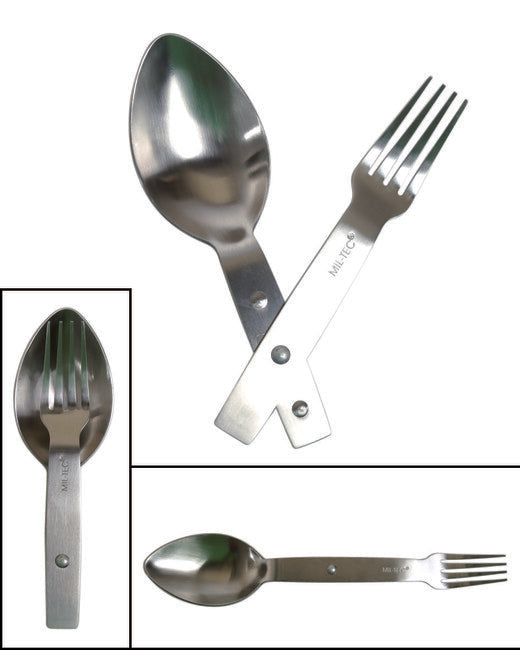 Mil-Tec WH tacâmuri inox din două piese repro