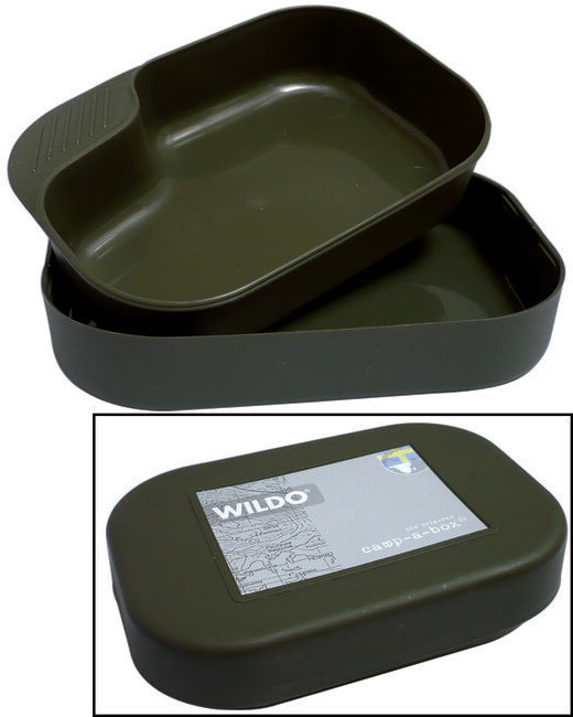 Mil-Tec WILDO® Camp-A-Box set de masă din plastic Riad, oliv