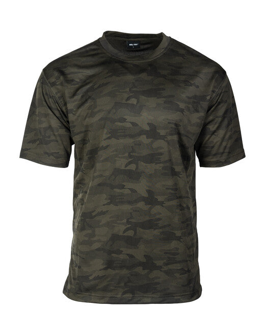 Mil-Tec tricou cu uscare rapidă, woodland