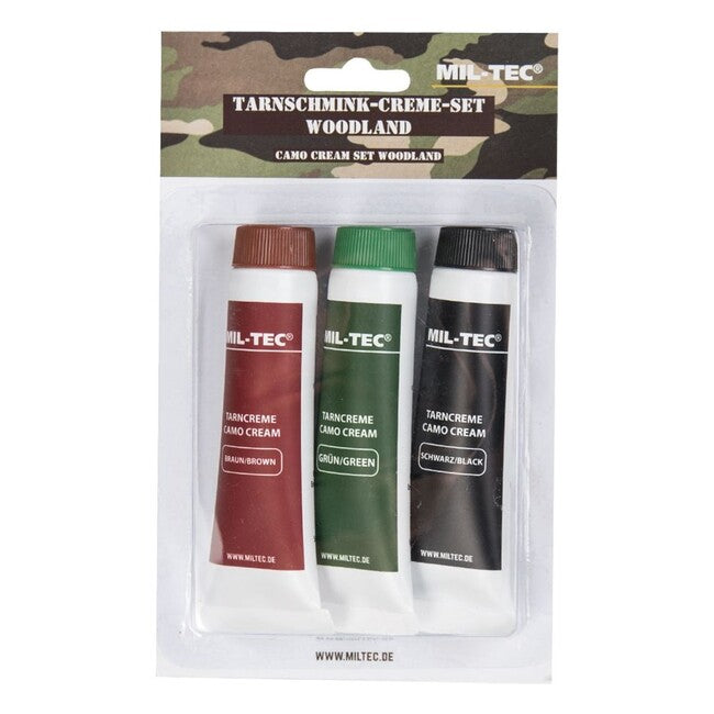 Mil-Tec WOODLAND CAMO set culori pentru față