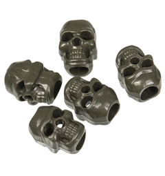 Mil-Tec Skull terminații pentru șireturi 10buc, oliv