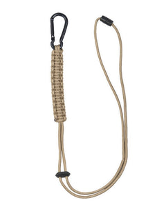 Mil-Tec șnur paracord cu carabinieră, coyote
