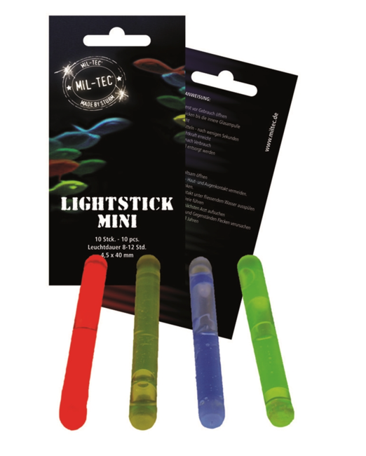Mil-Tec batonașe luminoase micro 10buc, verde
