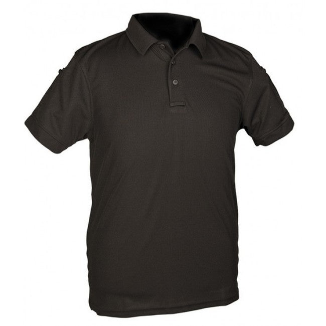 Mil-Tec tricou polo tactic, negru
