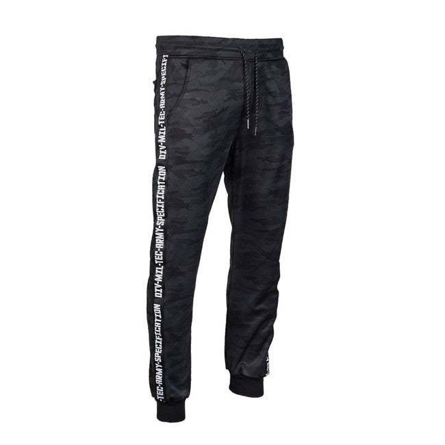 Mil-Tec Training pantaloni de trening pentru bărbați de camuflaj, Dark camo