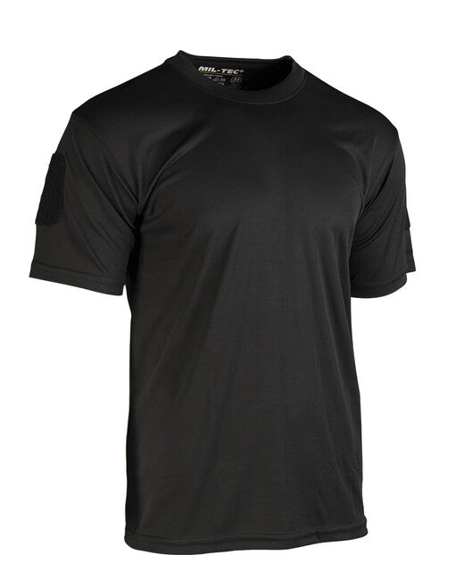 Mil-Tec QUICK DRY tricou tactic cu mânecă scurtă, negru