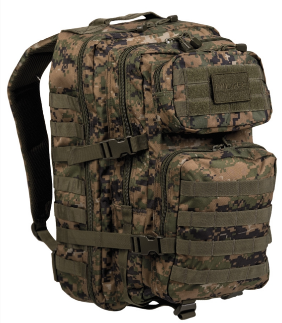 Mil-Tec US assault rucsac Digital woodland, 36L, Large