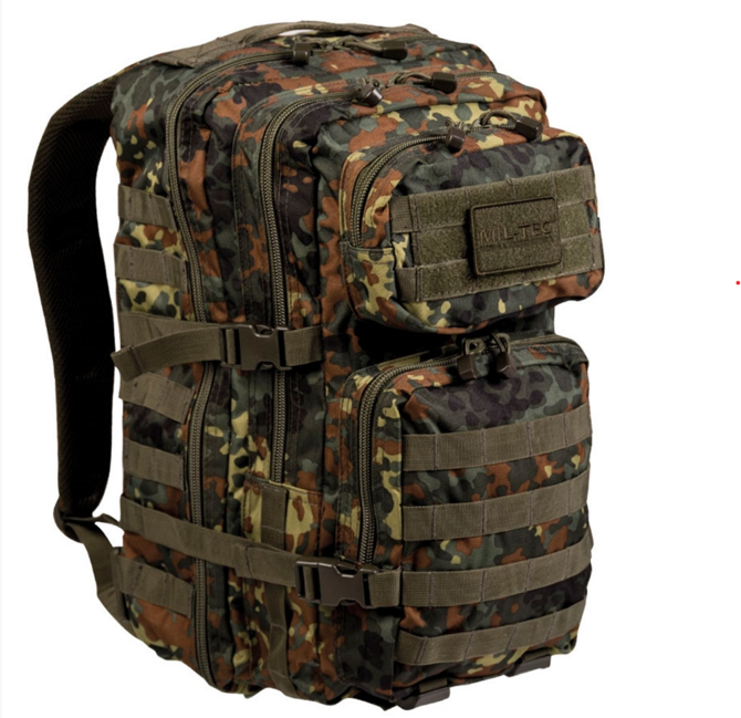 Mil-Tec rucsac US assault Flecktarn, 36L, Large