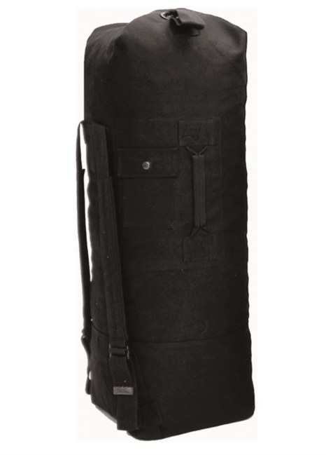 Mil-Tec sac de transport US 75L cu doi curele, negru