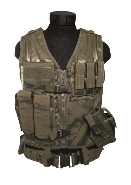 Mil-Tec USMC vestă tactică cu centură, oliv