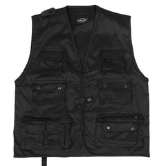 Mil-Tec JAGD vestă de vânătoare sau pescuit, neagră