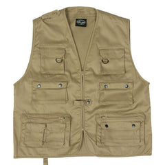 Mil-Tec JAGD vestă de vânătoare sau pescuit, Khaki