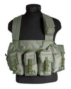 Mil-Tec CHEST RIGG 6 buzunare vestă tactică, oliv