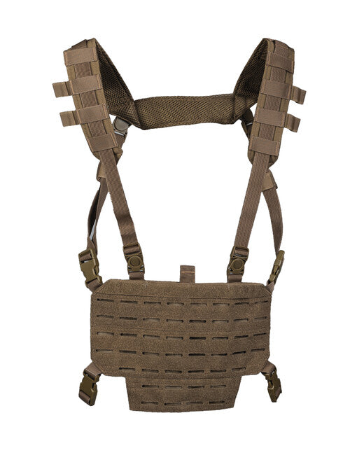 Mil-Tec CHEST RIG vestă tactică ușoară cu panou LASER, dark coyote