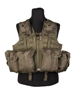 Mil-Tec MODULAR SYSTEM vestă tactică cu 8 buzunare, oliv