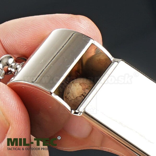 Mil-Tec fluieră militară nichelată, 1buc