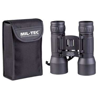 Mil-Tec binoclu pliabil 10x42, negru