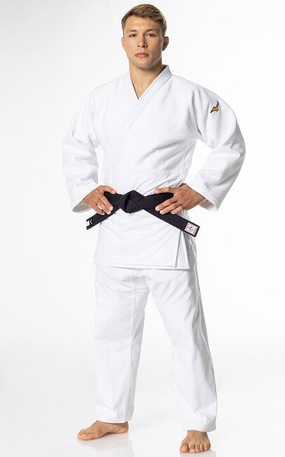 Mizuno Yusho III IJF kimono judo 750g, alb