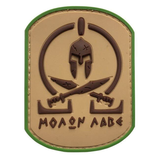 WARAGOD emblemă PVC Molon Labe Spartan Battle Worn Multicam Patch