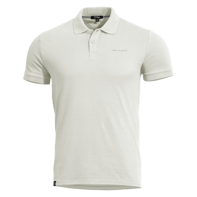Pentagon Moth Piquet tricou polo, alb