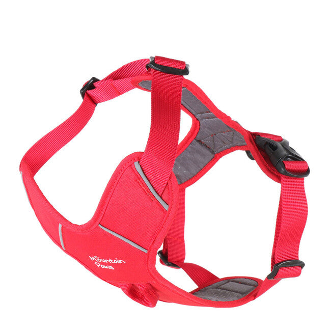 Mountain Paws Dog Harness ham căptușit pentru câini, roșu, mare