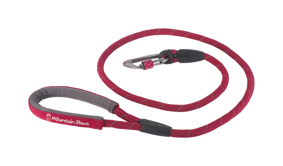 Mountain Paws Rope Lead lesă, roșie