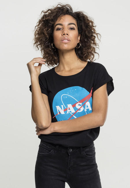 NASA Insignia tricou pentru femei, negru