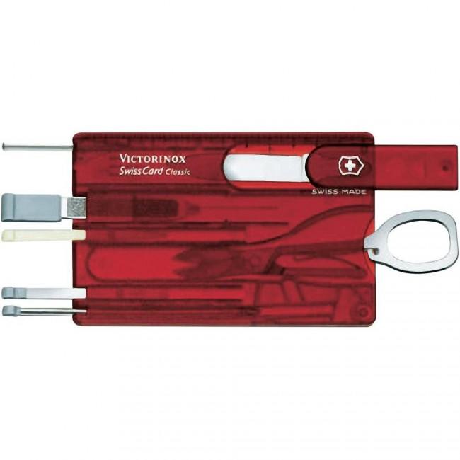 Victorinox SwissCard card multifuncțional 10în1, roșu