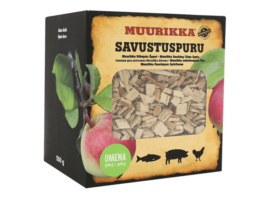 Muurikka cips de afumare pentru, măr, 550g