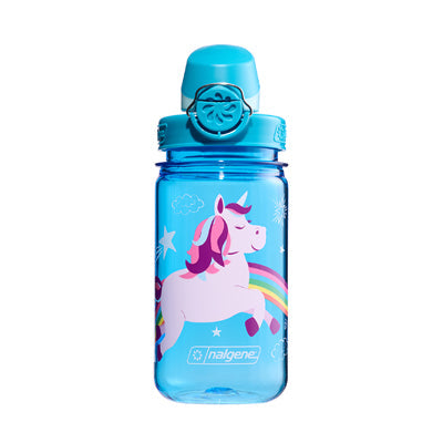 Nalgene Grip-n-Gulp Sustain sticlă de apă pentru copii 0,35 L, blue unicorn