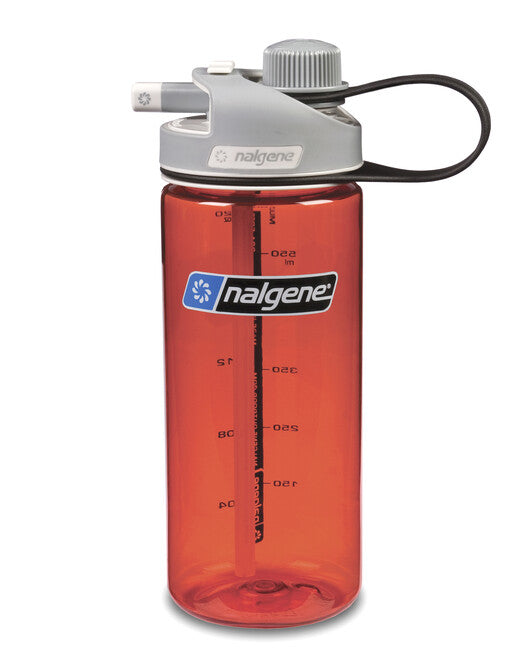 Nalgene Multi Drink Sustain sticlă pentru băut 0,6 l, roșie