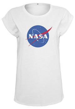 NASA Insignia tricou pentru femei, alb