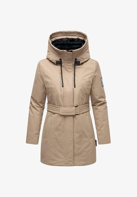 Navahoo Eishauch parka de iarnă pentru femei cu glugă, taupe grey