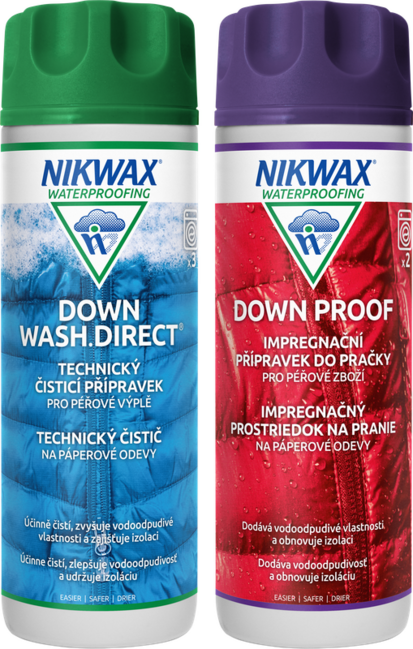 Nikwax Twin Down Wash.Direct / Proof set 2 buc preparate 300ml
