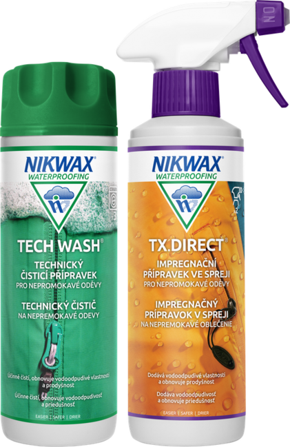 Nikwax Twin Tech Wash / TX.Direct Spray-On set 2 buc preparate, 300ml
