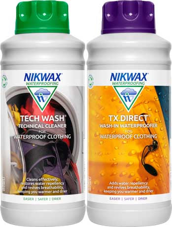 Nikwax Twin Tech Wash / TX.Direct Wash-In set 2 buc preparate 1l